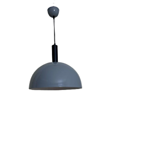 Dylight Retro Gri Metal Dekoratif Tekli Kafe Mutfak Aydınlatma Avize Çap:40 Cm