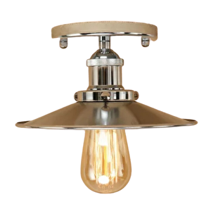 Rys Modern Dekoratif Mat Krom Tavan Plofyoner Avize Çap. 23 Cm