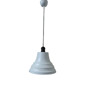 Dylight Retro Metal Siyah Duylu Beyaz Içi Beyaz Tekli Sarkıt Avize Çap.27 Cm