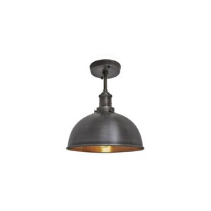 Dylight Retro Metal Dekoratif Bakır Tavan Plofyonet Avize Çap:30 Cm