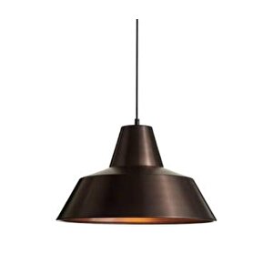 Retro Metal Sarkıt Avize Rustik Tekli Sarkıt Kahve İçi Beyaz Cafe Mutfak Aydınlatma 30 Cm