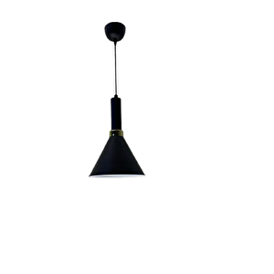 Retro Siyah Metal Dekoratif Tekli Kafe Mutfak Aydınlatma Avize Çap:23cm