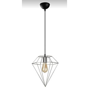 Modern Krom Rustik Retro Metal Prizma Dekoratif Tekli Sarkıt Avize