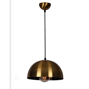Retro Metal Dekoratif Eskitme Kaplama Rustik Tekli Sarkıt Avize Çap 30 Cm