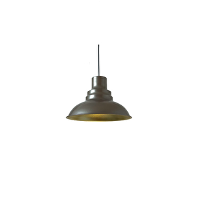 Dylight Retro Metal Sedefli Kahve Dekoratif Rustik Metal Sarkıt Avize Çap:30 Cm