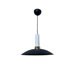 Dylight Retro Metal Dekoratif Siyah Rustik Tekli Sarkıt Avize Çap 35 Cm