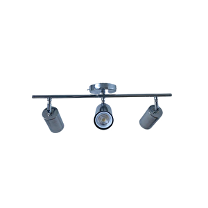 Dylight Retro Krom Hareketli Modern Spor 3 Lü Led Spot Avize Beyaz Ampullü