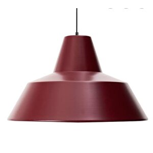 Retro Metal Sarkıt Avize Rustik Tekli Sarkıt Bordo İçi Beyaz Cafe Mutfak Aydınlatma 30 Cm