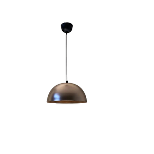 Retro Bakır Metal Dekoratif Tekli Kafe Mutfak Aydınlatma Avize Çap:30 Cm