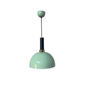 Dylight Retro Metal Dekoratif Yeşil Rustik Tekli Sarkıt Avize Çap 30 Cm