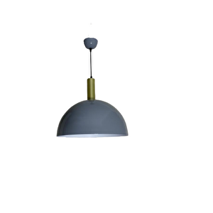Dylight Retro Gri Metal Dekoratif Tekli Kafe Mutfak Aydınlatma Avize Çap:40 Cm