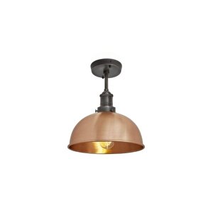 Dylight Retro Metal Dekoratif Bakır Tavan Plofyonet Avize Çap:30 Cm