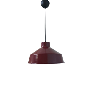 Rys Retro Metal Bordo Dekoratif Ruktik Tekli Sarkıt Kafe Mutfak Aydınlatma Çap:30 Cm