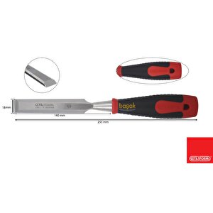 18 Mm Plastik Saplı Düz Iskarpela L50-18-2