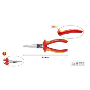 160mm 1000 Volt Vde İzoleli Yuvarlak Kargaburun G18-18-0160