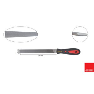 150 Mm 6" Saplı Standart Lama Eğe Kalın Diş J55-106h