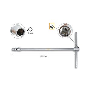 7 Mm T Saplı Oynar Başlı Lokma B32-07