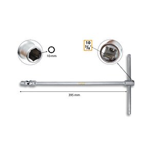 10 Mm T Saplı Oynar Başlı Lokma B32-10