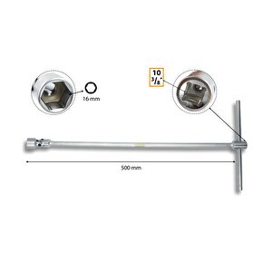 16 Mm T Saplı Oynar Başlı Lokma B32-16