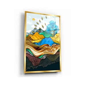 Dağlar Cam Tablo 50x70 cm