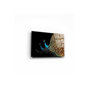 Tavuskuşu Cam Tablo 50x70 cm