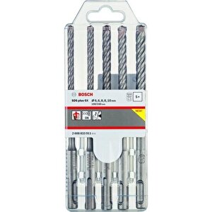 Sds Plus-5x Matkap Ucu Seti (6,6,8,8,10 X 160 Mm) 5 Parça 2608833911