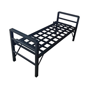 Unimet Pandora  Katlanır Metal Bahçe Balkon Mobilyası 2+2 Siyah