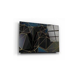 Mermer Desenli Cam Tablo 50x70 cm