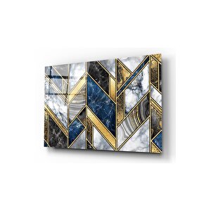 Mermer Desen Cam Tablo 50x70 cm