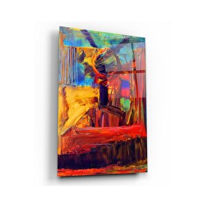 Soyut Desen Cam Tablo 50x70 cm