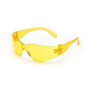 568 Çizilme Dirençli Uv400 Özellikli Sarı Lensli Koruyucu İş Gözlüğü