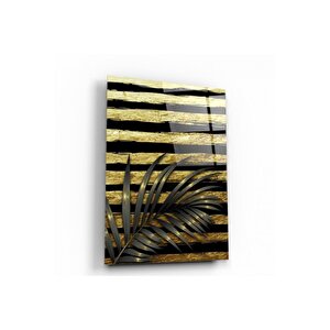 Gold Desen Cam Tablo 50x70 cm