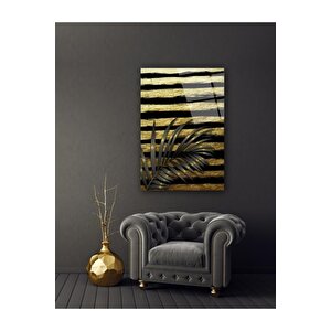 Gold Desen Cam Tablo 50x70 cm
