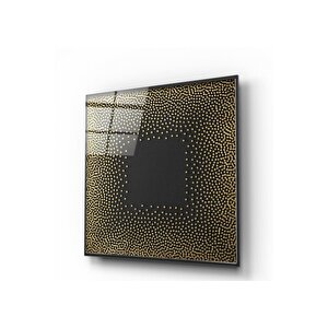 Gold Desen Cam Tablo 30x30 cm