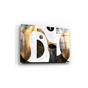 Soyut Desen Cam Tablo 50x70 cm