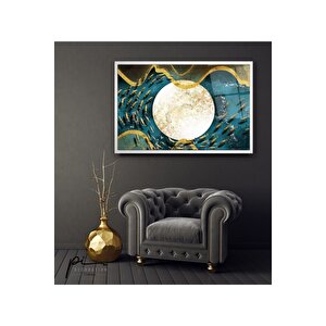 Gold Desenler Cam Tablo 50x70 cm