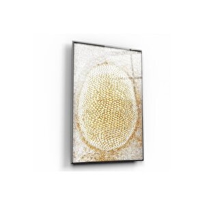 Desen Cam Tablo Ekru 50x70 cm
