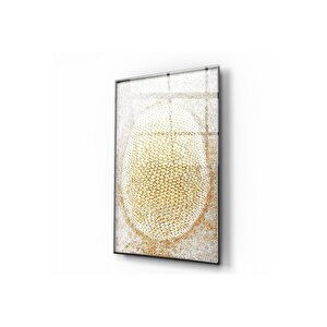 Desen Cam Tablo Ekru 50x70 cm