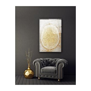 Desen Cam Tablo Ekru 50x70 cm