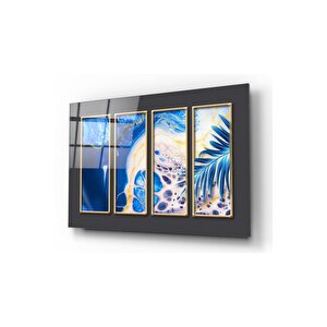 Soyut Desen Cam Tablo 60x90 cm