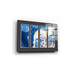 Soyut Desen Cam Tablo 50x70 cm