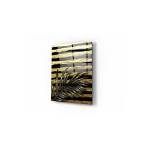 Gold Desen Cam Tablo 50x70 cm