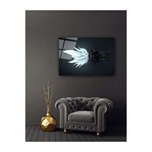 Minimal Desenler Cam Tablo 50x70 cm