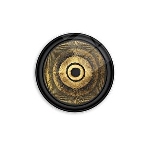 Gold Desenler Yuvarlak Cam Tablo 30x30 cm