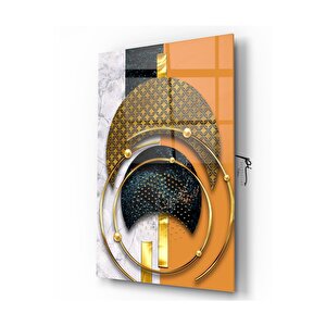 Soyut Desenler Cam Tablo 70x110 cm