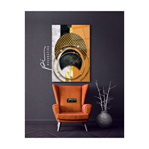 Soyut Desenler Cam Tablo 70x110 cm