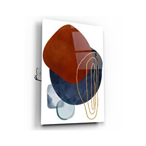 Soyut Desenler Cam Tablo 60x90 cm