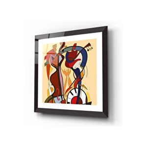 Soyut Desenler Cam Tablo 30x30 cm