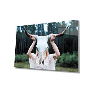 Boynuz Cam Tablo 50x70 cm
