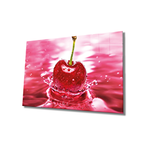 Kiraz Cam Tablo Cherry 50x70 cm